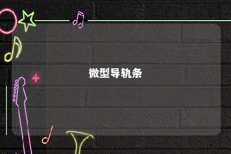 微型导轨条